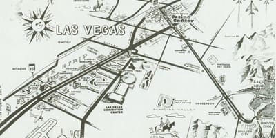 Gamla Las Vegas ræma kort
